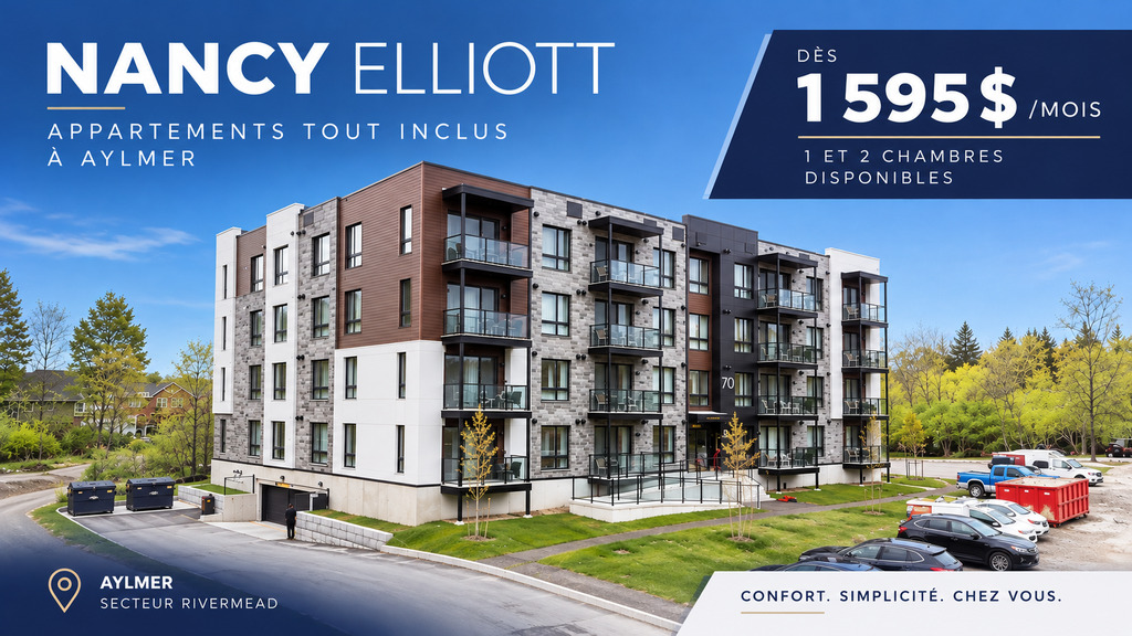 Appartement   4½- 70 rue Nancy-Elliott, Aylmer (Gatineau)