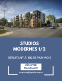 Appartement 
                1½- 11025 boulevard Lormière, Charlesbourg (Québec)