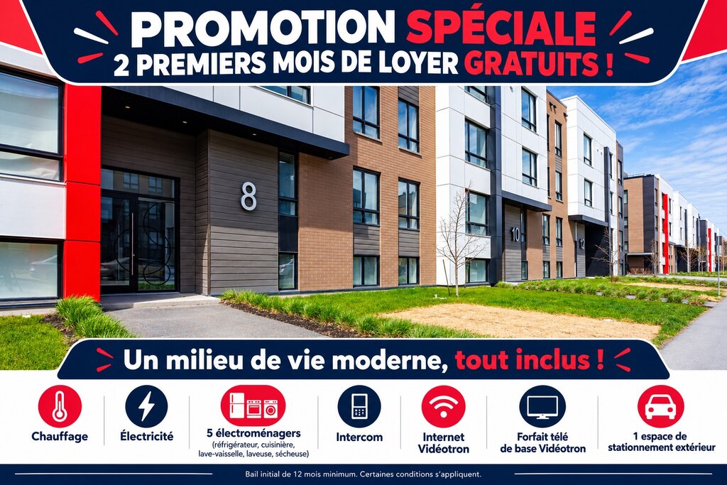 Appartement   3½- 8 rue Marjorie-D.-Shackelton, app. 102, Aylmer (Gatineau)