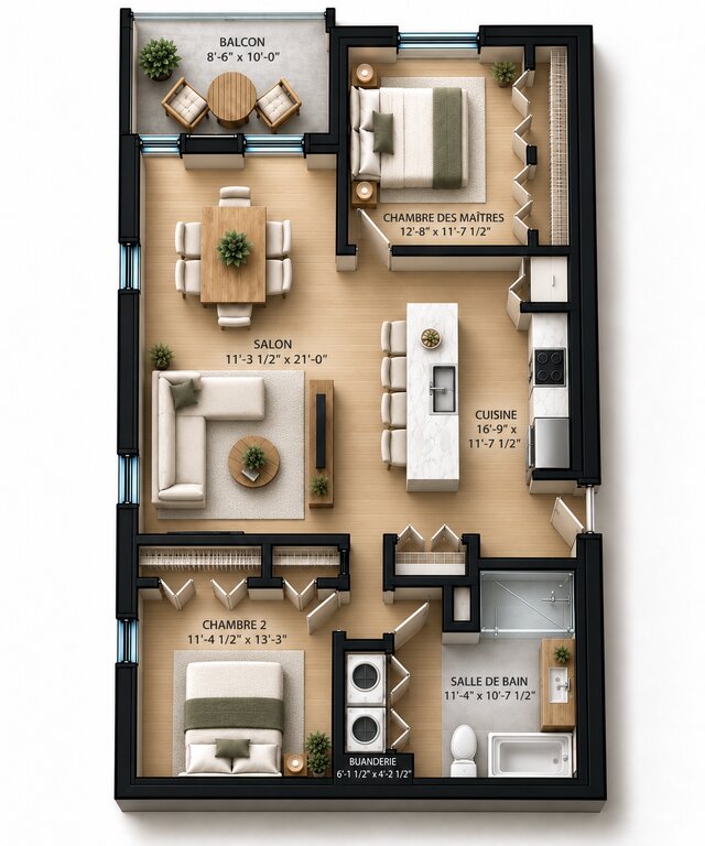 Appartement   4½- 93 rue cheminots, Salaberry-de-Valleyfield