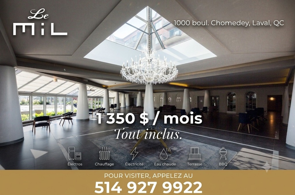 Appartement  - 1000 Boul. Chomedey, Laval, Chomedey (Laval)