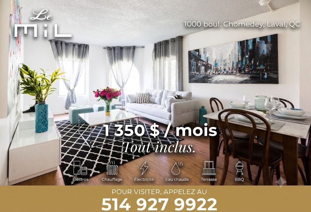Appartement  - 1000 Boul. Chomedey, Laval, Chomedey (Laval)