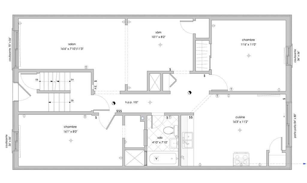 Appartement   4½- 2437 Fleury Est, Ahuntsic-Cartierville (Montréal)