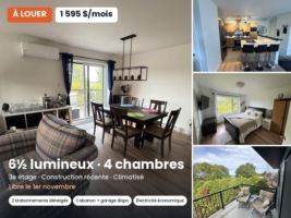 Appartement 6½ - 1098 Rue Principale , Saint-Agapit