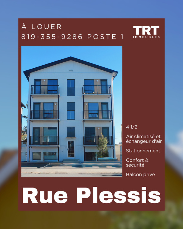 Appartement 
                4½- Plessis, Val-d'Or