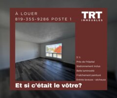 Appartement 5½ - secteur Belvédère, Val-d'Or