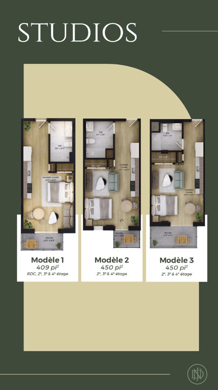 Studio 
                1½- 465 rue Notre Dame Ouest, Victoriaville