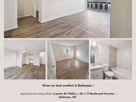 Appartement 5½ - 65 Bd Fournier Gatineau  J8X 3P6 , Hull (Gatineau)