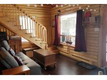 Chalet Lac-Calmie log cabin with private lake
 thumbnail 9